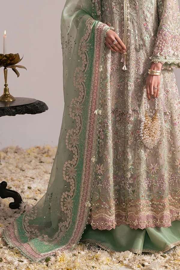 MINT GREEN EMBROIDERED clothing in white, gold, yellow, pink, lilac…